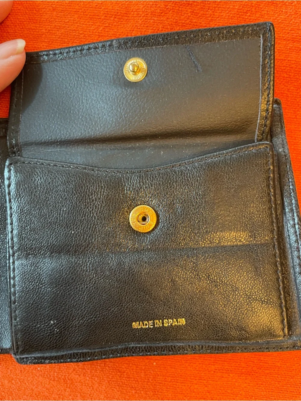 Black Glove Leather Christian Dior Men's Wallet - Classic Bifold